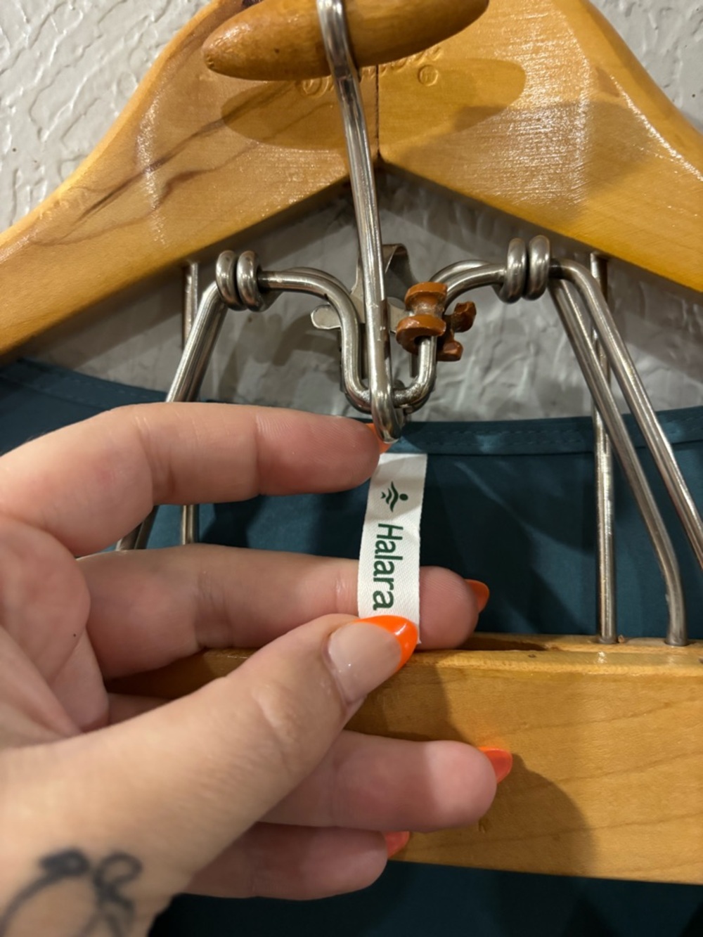 Halara Breezeful NWT V Neck Short Sleeve Pocket Tie Midi Dress Stone Blue Sz 3X - Picture 5 of 9